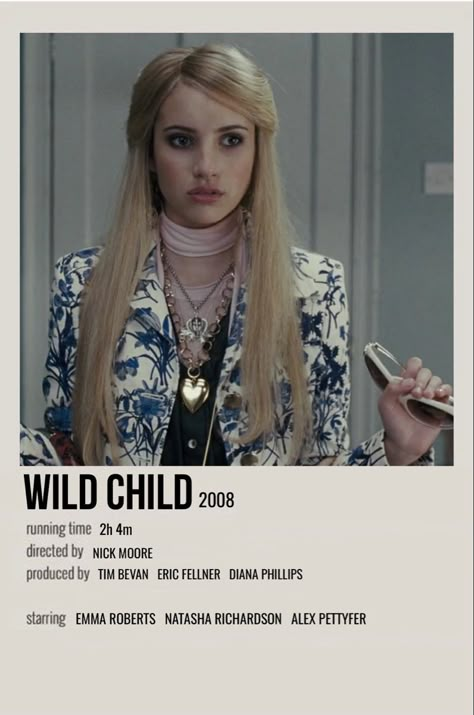 Wild Child Poster, Wild Child Aesthetic, Apartment Bedroom Office, Wild Child Movie, Polaroid Design, Movie Character Posters, Aesthetic Polaroid, Movie Hacks, Design Collage