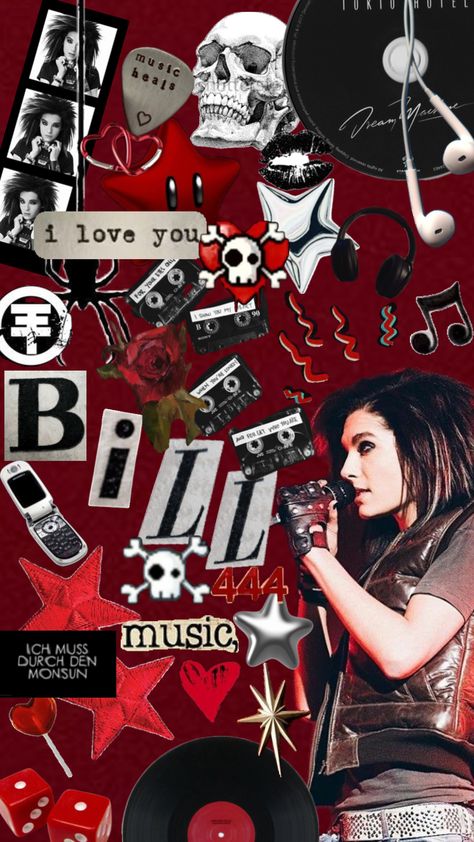 #billkaulitz #red #tokiohotel Red Bill, Emo Wallpaper, Band Wallpapers, Tokyo Hotels, Bill Kaulitz, Best Iphone Wallpapers, Tom Kaulitz, Music Heals, Red Wallpaper