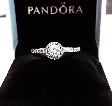 Authentic Pandora Classic Elegance Ring W/ Pandora TAG & HINGED BOX #190946CZ | Jewelry & Watches, Fashion Jewelry, Rings | eBay! Engament Rings, Rings Pandora, Pebble Ring, Blue Aquamarine Ring, Vintage Engagement Rings Sapphire, Rose Gold Diamond Ring Engagement, Pearl Engagement Ring, Silver Gift Wrap, Pandora Rings