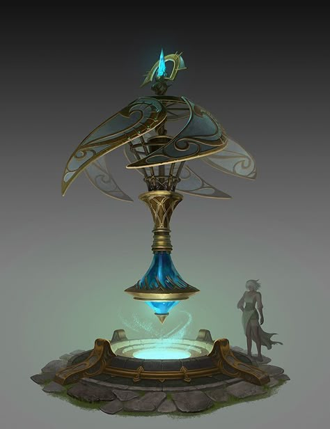 Props Concept, Fantasy Props, Magic Items, Sculpture Metal, Game Concept Art, Fantasy Concept, Fantasy Art Landscapes, Prop Design, Fantasy Concept Art