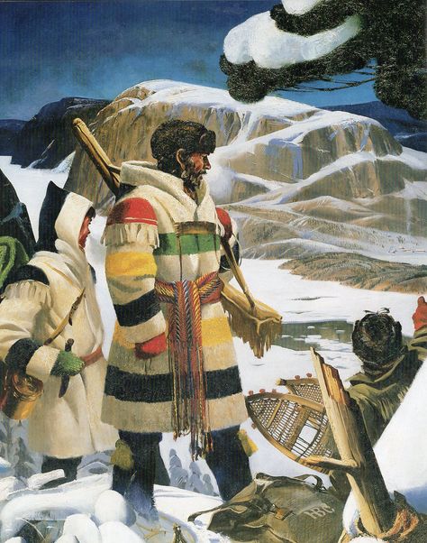 Hudson's Bay Point Blanket Add Beaver Pelt, Hudson Bay Blanket, Hudson Bay Company, Fur Trade, Wool Blankets, Blanket Coat, Canadian History, Art Ancien, Hudson Bay