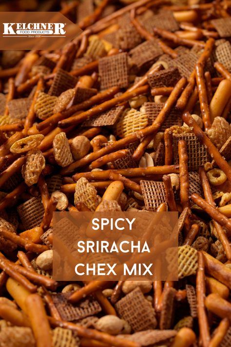 This Spicy Sriracha Chex Mix recipe is fun and easy to make! 🥜😋 This delicious and addictive mix is perfect for an after school snack or your next tailgate party. #Kelchners #srirachasauce #chexmix #peanuts #pretzels #snack Spicy Chex Mix Recipes Crockpot, Spicy Chex Mix Recipes, Chex Mix Recipes Spicy, Spicy Chex Mix, Chex Mix Ingredients, Chex Mix Recipe, Chex Mix Recipes, After School Snack, Small Microwave