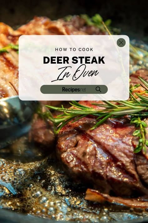 Cooking Deer Steak in Oven Made Simple and Delicious! Try our low carb deer steak recipes for flavorful oven meals. Perfect for cooking steaks for a crowd, this method includes recipes using deer steak like venison pot roast, venison kabobs, venison appetizers. Enjoy meats high in protein with marinate deer steaks for a nutritious and hearty dinner. Head to Recipes.net for more oven dinner recipes and dinner steaks recipes. Dinner Recipes Oven, Venison Appetizers, Venison Kabobs, Meats High In Protein, Venison Pot Roast, Oven Dinner Recipes, Deer Steaks, Deer Steak Recipes, Venison Marinade