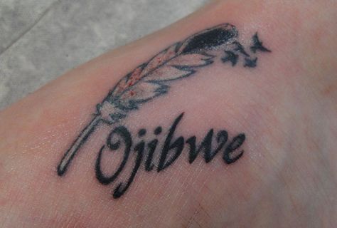 Another cool one Tattoo For Grandma, Tribe Symbols, Grandma Tattoos, Lake Tattoo, Indian Feather Tattoos, Native American Tattoos, History Tattoos, Indian Tattoo, American Tattoos