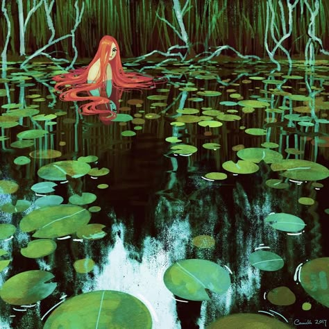 동화 삽화, Bel Art, Anime Galaxy, Web Gallery, Arte Inspo, Art Et Illustration, Mermaid Art, 영감을 주는 캐릭터, Water Lilies