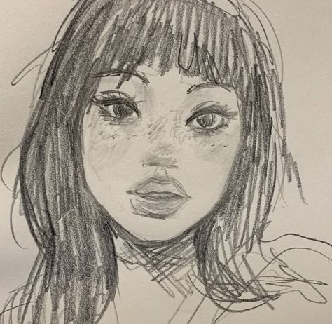 Portraits To Draw, Movie Character Sketch, Sketchbook First Page Ideas, Smiling Drawing, Drawn Hair, Sketches Art, Swag Art, Grunge Art, Arte Inspo