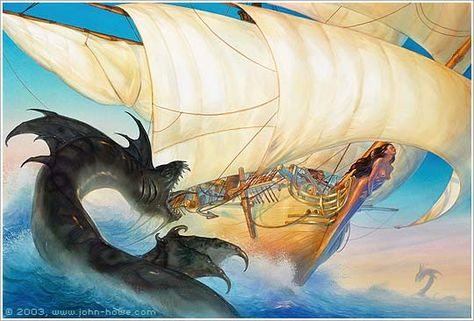 The Liveship Traders: Volume 1 - Ship of Magic: The Liveship Vivacia recommended reading - you'll be hooked Liveship Traders, Robin Hobb Books, Robin Hobb, Illustrator Portfolio, Alan Lee, John Howe, Alchemy Art, Picture Prompts, Peter Paul Rubens