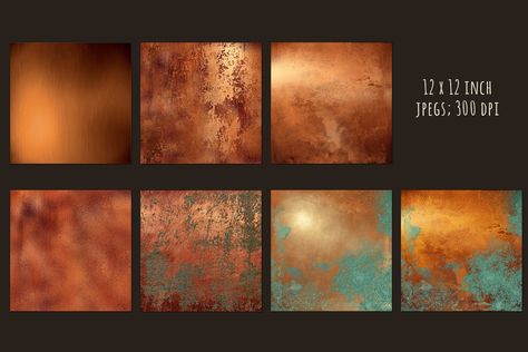 Copper Colour Scheme, Copper Painting, Rust Paint, Paper Backgrounds, Copper Paint, Metal Background, Aged Copper, Color Schemes Colour Palettes, Paper Scrapbook