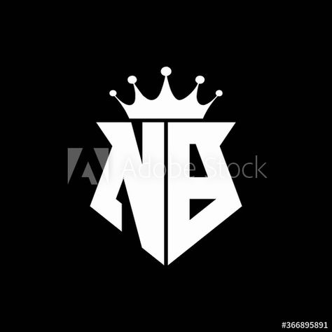 nb logo monogram shield shape with crown design template #AD , #monogram, #shield, #nb, #logo, #design Nt Logo, Sj Logo, Dm Logo, Sk Logo, Sd Logo, Ar Logo, Dp Logo, St Logo, Go Logo