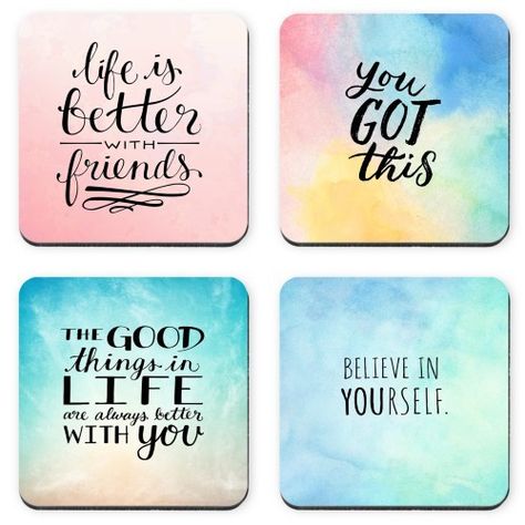 Coasters With Quotes, Glittery Quotes, Coaster Sayings, Coasters Quotes, Coaster Quotes, Cricut Coasters, Photo Tile Coasters, Wood Coasters Diy, Custom Photo Coasters