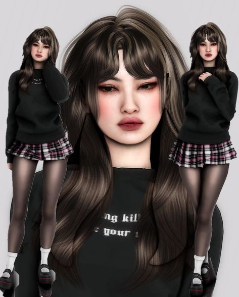 ashlie ˙⋆✮ | 𝒅𝒆𝒆𝒑𝒎𝒐𝒐𝒏 Sims 4 Cc Twice Clothes, Sims 4 Cc Witch Clothes Patreon, Clothes Sims 4 Female, The Sims Characters, Sims 4 Gyaru Cc Clothes, Ts4 Cc Female Clothes, Female Sims Dump, Sims 4 Work Clothes Cc, Sims 4 Tomboy