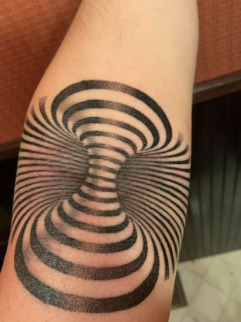 Illusion Tattoo, Optical Illusion Tattoos, Illusion Tattoos, Optical Illusion Tattoo, Eye Of Providence, Poppies Tattoo, Forest Tattoos, Simple Work, Victor Vasarely