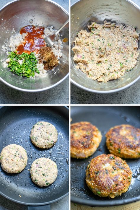 Start your delicious path to plant-based satisfaction by trying these Vegan Oat Burgers today! With this vegan masterpiece, up your burger game right away. It's easy to make, healthy, and scrumptious. Have a try! Oat Burgers, How To Make Oats, Egg Burger, Hearty Dinner Recipes, Vegan Oatmeal, Grilled Mushrooms, Grilled Eggplant, Vegan Burger, Veggie Burgers