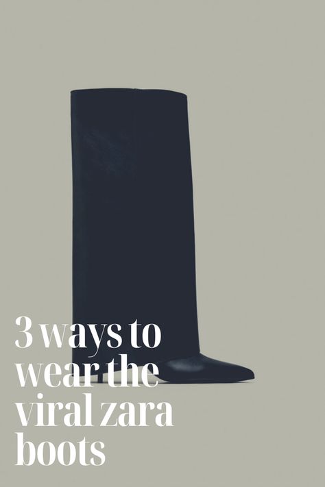 Get ready to elevate your style game with the viral Zara Fold Over Boots! In this ultimate guide, we'll show you three chic and versatile ways to wear these must-have footwear pieces like a true It Girl. Don't miss out on these stylish tips and tricks to make a statement with your fashion-forward footwear! Fold Down Boots Outfit, Gaiter Boots Outfit, Folded Over Boots Outfit, Outfits With Fold Over Boots, Folded Boots Outfit, Foldover Boots Outfit, Zara Boots Outfit, Fold Over Boots Outfit, Boots For Women Outfits