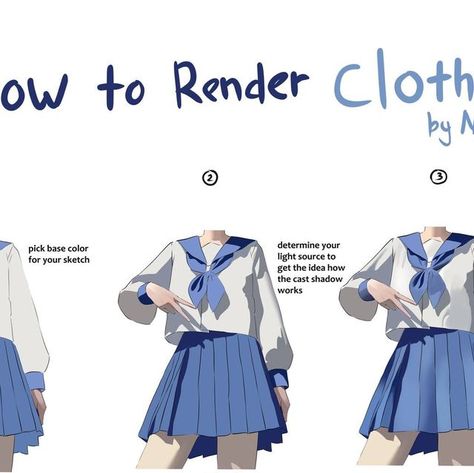 XPPen Canada on Instagram: "#XPPenTutorial Learn how to render clothes with tips from the talented @NyoFuyu__ (X)❤️  #art #drawing #artist #arthelp #draw #arttips #inspiration #digitalart" Rendered Clothes, How To Render Clothes Ibis Paint, How To Render Clothes, Rendering Clothes, Render Clothes, Clothes Rendering, Rendering Tut, Clothes Shading, Clothes Digital Art