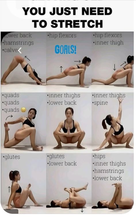 Body Stretches Flexibility, Best Stretching Exercises, Hip Flexors, Quick Workout Routine, Easy Yoga Workouts, Body Workout Plan, At Home Workout Plan, Stretching Exercises, Gym Workout Tips