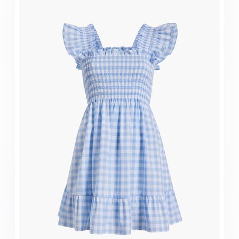 Nwt Hill House Home Nap Dress Gingham Cher Dress, Blue Gingham Dress, Hill House Home, Nap Dress, Blue Plaid Dress, House Dresses, Blue And White Gingham, Cherry Dress, Checkered Dress