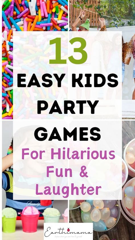 Looking for the best party games for kids they will LOVE to play? Awesome! We have 13 original and unique parties games for kids for the best kids party ever! For: Party gamed for kids, party game for kids, party game for kid, party game ideas, party games ideas, parties games ideas, party game challenges, kids party games, kids party games indoor, kids party games outdoor,  kids party games ideas, kids party games Christmas, kids party games outdoor birthday, kids party game ideas indoor, kids party games birthday, birthday party games, birthday party games for kids, birthday party game ideas, kids games party ideas, party games for kids, fun party games for kids, fun birthday party games for kids, best party games for kids, unique party games for kids, new party games for kids, fun kids Birthday Party Challenges Fun Games, Inside Party Games For Kids Birthdays, Kid Friendly Party Games, Outside Games For Birthday Parties, Elementary Party Games, Games At Birthday Party, Outside Party Games For Kids, Indoor Kids Birthday Party Games, Party Games For Toddlers Indoor