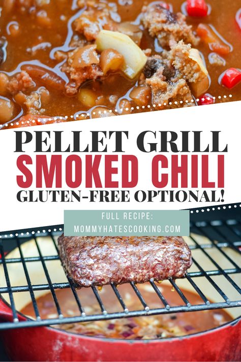 Make the best smoked chili on the pellet grill with pellet grill smoked chili using the over the top method, ready in 4 hours! Over The Top Chili, Smoked Chili Recipe, Smoked Chili, Traeger Grill Recipes, Grilled Foods, Pellet Smoker, Pellet Grill Recipes, Smoked Meat Recipes, Smoked Meats