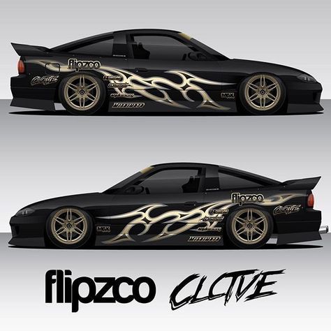 Car Livery Design, Race Livery, Car Vinyl Graphics, Livery Design, Car Livery, Nissan 180sx, Vinyl For Cars, Car Sticker Design, Vinyl Wrap Car