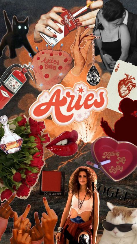 #aries #astrology #astrocollage #collage Aries Collage, Aries Wallpaper, Aries Aesthetic, Aries Astrology, Aries Zodiac, Aesthetic Backgrounds, Love Letters, Aesthetic Art, Art Inspo