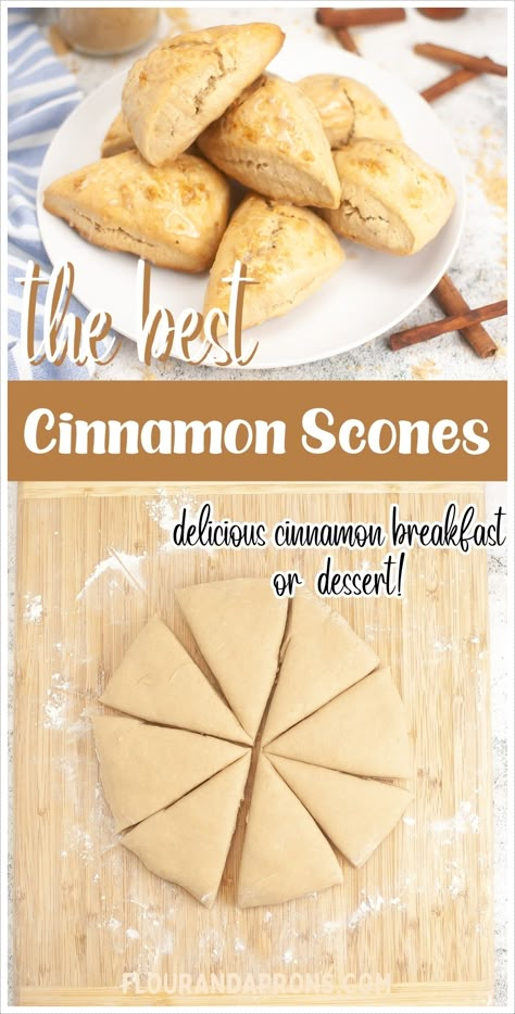 Indulge in the delight of homemade Cinnamon Scones, a perfect recipe for easy breakfast sweets. These scones blend the warm, spicy flavors of cinnamon with rich, buttery dough, making each bite utterly delicious. Learn how to make scones that dazzle with a luscious maple glaze topping. Quick And Easy Scone Recipe, Scones Recipe Easy 3 Ingredients Simple, Cinnamon Scones Recipe Easy, Easy Breakfast Sweets, How To Make Scones Easy, Fall Scones Recipe, Christmas Scones Recipe, Soft Scones Recipe, Ideas For Breakfast Easy