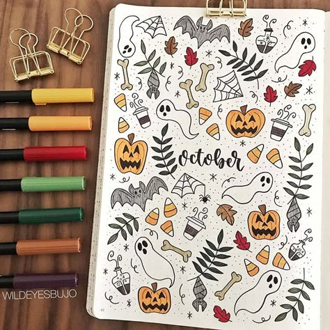 Hello friends! For today’s blog post, I’ve rounded up some Halloween bullet journal ideas, perfect for you October bullet journal theme, or just to incorporate the spooky season in your journal! These halloween bujo theme ideas are perfect if you're looking for a halloween themed bullet journal this month! Bullet Journal October Spread, October Bullet Journal Theme, Halloween Bullet Journal Ideas, Diy Calendar Design, October Bullet Journal Ideas, Halloween Bujo, October Spread, Halloween Bullet Journal, Bujo Theme Ideas