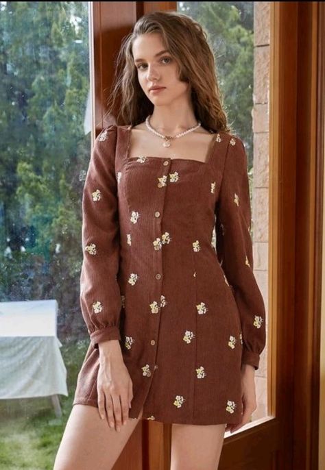 Midi For Women, 1 Pices Dress, Short Cottagecore Dress, One Piece Dress Indian Style, Cotton Short Dresses, Womens Trendy Dresses, Looks Country, Gaun Fashion, Desi Fashion Casual