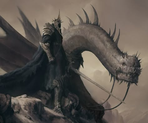 The Witch King of Angmar, Maximiliano Moretto on ArtStation at https://www.artstation.com/artwork/3dxaOB The Witch King, Witch King, Lord Of The Rings Nazgul, Nazgul Art, Talion Nazgul Art, Nazgul Tattoo, Lord Of The Rings Art, The Witch King Of Angmar, Lotr Witch King Tattoo