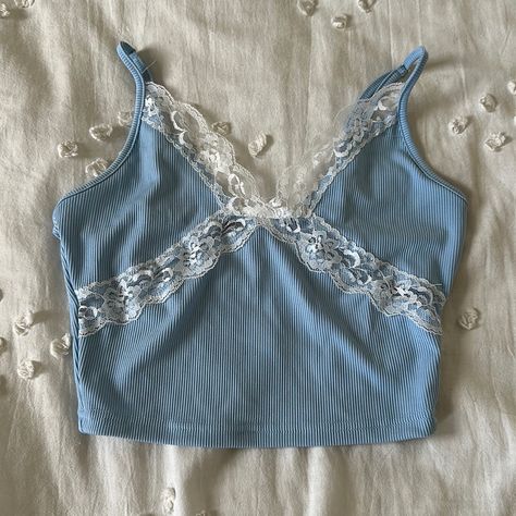 Blue Shein Lace Top, Size Extra Small, Never Worn