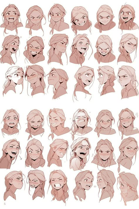 Character Expressions Sheet, Pained Expression Reference, How To Draw Expressions Faces, Character Animation Reference, Manga Character Design References, Face Expressions Reference Drawing, Cute Expressions Faces, Expressions Drawing Chart, Character Sheet Expressions