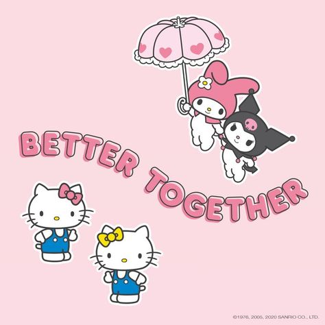 Sanrio Together, Sanrio Pics, Sanrio Stickers, Widget Aesthetic, Hello Kitty Tattoos, Charmmy Kitty, Hello Kitty Drawing, Hello Kitty Birthday, Sanrio Wallpaper