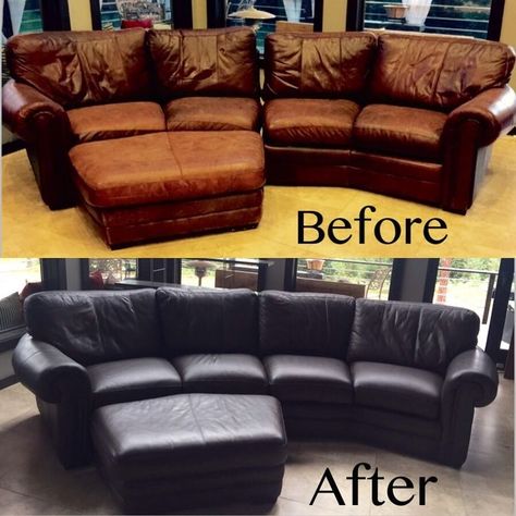 Paint Leather Couch, Leather Couch Repair, Leather Furniture Repair, Couch Repair, Black Leather Couch, Casual Family Rooms, Couches Living, Leather Living Room Furniture, Best Leather Sofa