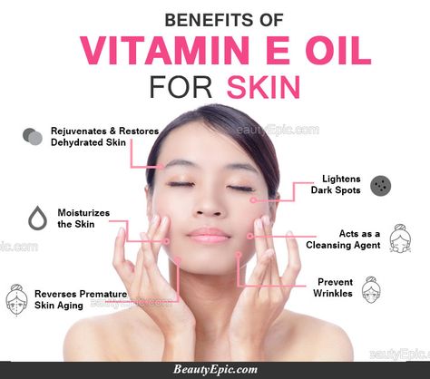 Vitamin E oil for Skin :It acts as a cleansing agent because it cleans dirt, impurities from your skin and balances pH levels of the skin. Vitamin E Oil For Skin, Skin Care Routine For Teens, Benefits Of Vitamin E, Premature Wrinkles, Vitamin E Capsules, Ayurvedic Skin Care, Oil For Skin, Ph Levels, Coconut Oil For Skin