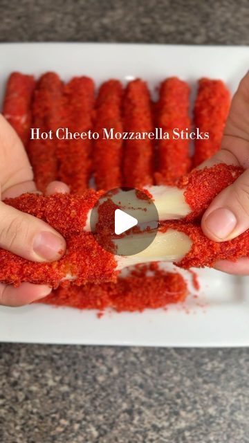 @yare.dream on Instagram: "Hot cheeto mozzarella sticks. #hotcheetos #hotcheeto #hotcheetomozzarellastick #mozzarellasticks #fyp #fy #foryoupage #parati #recetas #recipes #cocinando #cocina #cookwithme #cooking #appitizer #antojo #craving #foodie #CapCut #comparte #share #cheesepuff #chefyarely #yaredream" Hot Cheeto Mozzarella Sticks Air Fryer, Hot Cheetos Cheese Sticks, Hot Cheetos Mozzarella Sticks, Cheeto Mozzarella Sticks, Hot Cheeto Mozzarella Sticks, Cheetos Recipe, Cheetos Cheese, Mozzarella Sticks Recipe, String Cheese