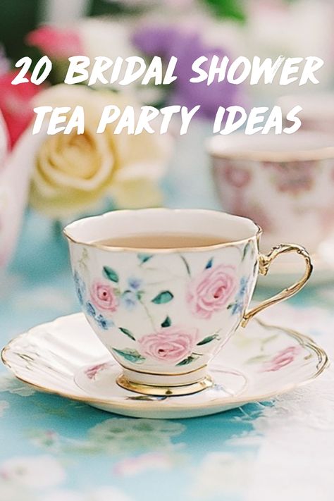 Looking for inspiration for a bridal shower tea party? Check out these 20 creative ideas, including stunning themes, beautiful decor tips, and fun menu suggestions to make your tea party celebration elegant and memorable. Tea Party Ideas Bridal Shower Decor, Bridal Tea Themes, Tea Party Bridal Shower Decorations Diy, Tea Party Wedding Shower Ideas Decor, Bridal Shower Games Tea Party, Bridal Shower High Tea Ideas, Summer Tea Party Ideas, Spring Theme Bridal Shower Ideas, Tea With The Bride To Be Decor