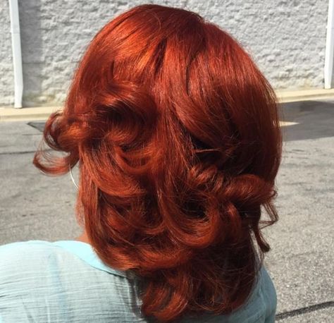 Spice Up Your Life With A Little Orange - 10 Women Rocking Variations Of Spicy Orange - Black Hair Information Hair Color Black Women, Cinnamon Hair, Silk Press Natural Hair, Hair Color Orange, Girl Hair Colors, Hair Color Black, Ginger Hair Color, Dyed Natural Hair, Hair Color Auburn