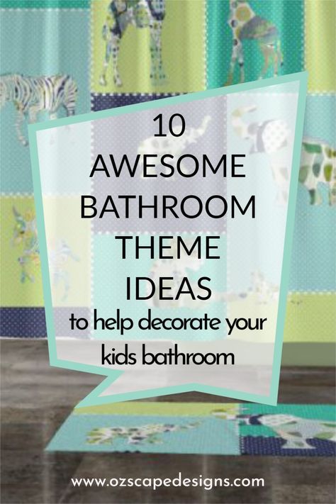 Fun Kids Bathroom Themes, Childs Bathroom Ideas, Kids Bathroom Ideas Shared Boy And Girl Decor, Fun Wallpaper For Kids Bathroom, Children’s Bathroom Remodel, Aesthetic Kids Bathroom, Gender Neutral Kids Bathroom Ideas, Kids Bathroom Decor Shared Boy And Girl, Kids Bathroom Design Ideas