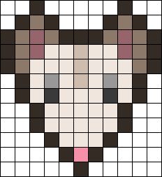 Kandi Cuff Template, Possum Bead Pattern, Kandi Templates, Kandi Patterns Templates, Kandi Inspo, Kandi Cuffs, Easy Perler Bead Patterns, Diy Kandi, Kandi Ideas