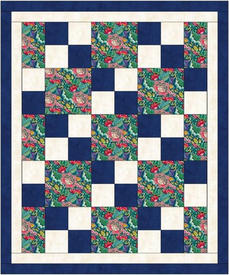 The Easiest 3 Yard Quilt Pattern Ever! 3 Yard Quilt Patterns, Three Yard Quilts, Sewing Mitered Corners, Large Scale Prints, 3 Yard Quilts, 4 Patch Quilt, Deer Quilt, Boys Quilt Patterns, Lap Quilt Patterns