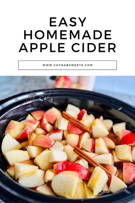 Homemade Apple Cider — CHYNA B'S SWEETS How Do You Make Apple Cider, How To Make Apple Cider, Apple Cider Recipe Homemade, Apple Cider Diy, Home Made Apple Cider, Apple Cider Homemade, Homemade Apple Cider Recipe, Hard Apple Cider Recipe, Diy Cider