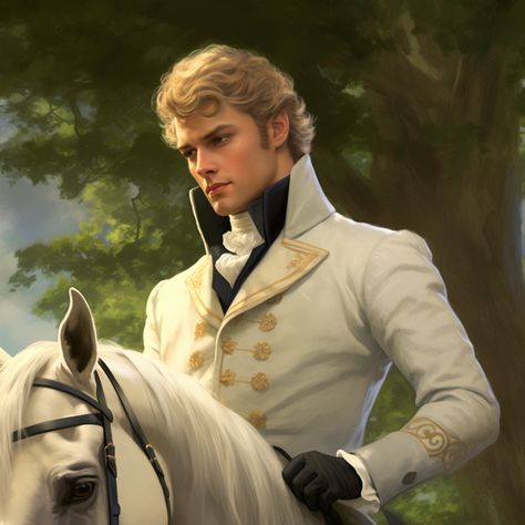 Blonde Victorian Man, Regency Era Character Art, Regency Fantasy Art, Blond Man Art, Guy Character Inspiration, Blonde Man Art, Prince Character Art, Blond Prince, Prince Fantasy Art