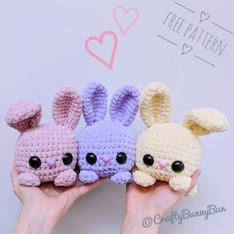 Cube Bunny Rabbit Amigurumi Pattern Crocheted Stuffed Animals, Amigurumi Fox Pattern, Crocheted Animals, Crochet Bunny Pattern, Easter Crochet Patterns, Pola Amigurumi, Crochet Easter, Crochet Rabbit, Crochet Animals Free Patterns