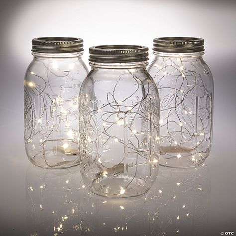 Twinkle Light Table Decor, Mason Jar Fairy Lights Wedding, Fall Decorations For Wedding, Lanterns For Wedding Centerpieces, Fairy Lights Centerpiece Ideas, Wedding Table Decor Mason Jars, Winter Formal Table Centerpieces, Paper Lantern Table Centerpieces, Wedding Table Decorations Mason Jars