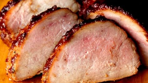 Garlic & Apple Butter Pork Tenderloin Recipe - Food.com Butter Pork Tenderloin, Apple Pork Tenderloin, Pork Entrees, Turkey Tenderloin, Pork Tenderloin Recipe, Apple Butter Recipe, Tenderloin Recipe, Pork Dinner, Tenderloin Recipes