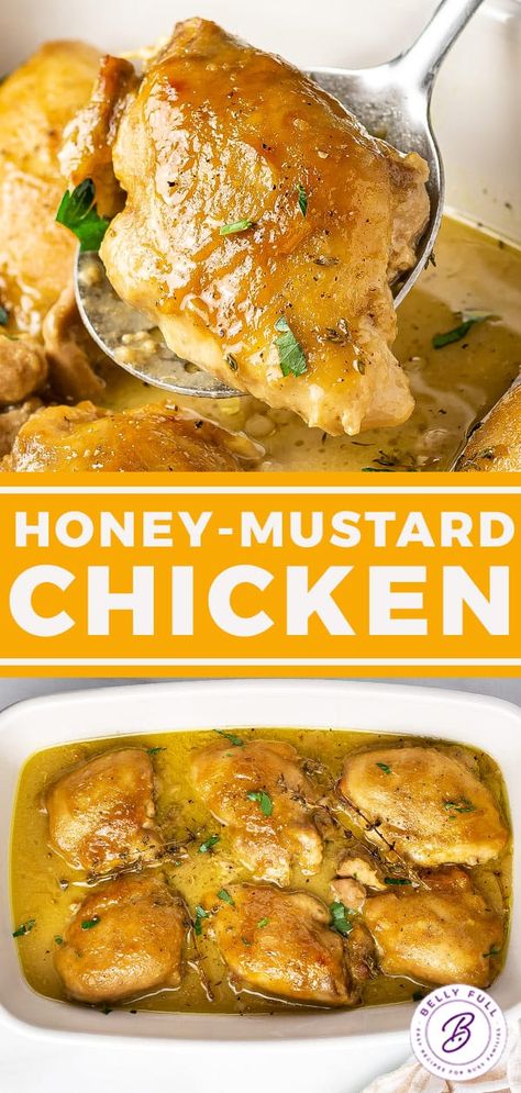 Boneless Skinless Chicken Thigh Recipes Baked Honey Mustard, Curry Honey Mustard Chicken, Honey Mustard Chicken Legs Baked, Homey Mustard Chicken Marinade, Honey Baked Chicken Thighs, Honey Mustard Dressing Chicken, Chicken Thigh Honey Mustard, Chicken Honey Mustard Recipes, Chicken With Bone In Recipes