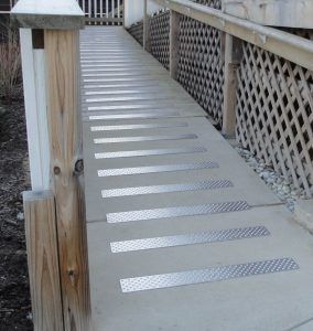 Concrete Wheelchair Ramp Design, Ramp For High Porch, Concrete Wheelchair Ramps For Home, Concrete Ramp Walkway, Wheelchair Ramps For Home, Concrete Ramp, Outdoor Ramp, Concrete Paver Patio, Shed Ramp