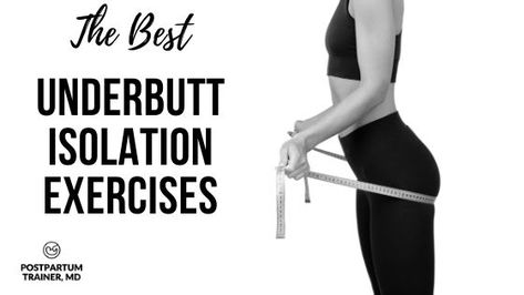 Here is a quick list of the most effective underbutt isolation exercises with an easy workout. The best lower glute exercises include... Lower Glute Exercises, Glut Workout, Underbutt Workout, Glute Isolation Exercises, Leg Toner Workout, Glute Isolation, Isolation Exercises, Squats Workout, Glute Training