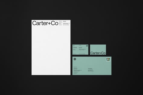 Carter+Co - Mast Modern Letterhead Design, Yy Logo, Architect Branding, Creative Brand Identity, Good Branding, Design Identity Branding, Corporate Stationery, Cover Layout, Brand Collateral