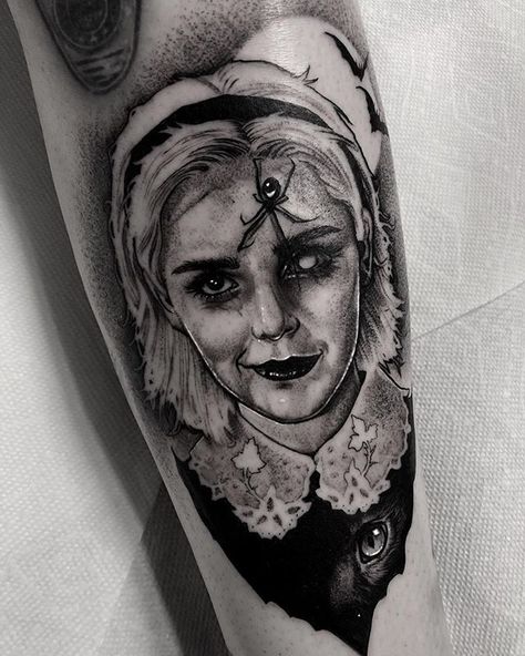 ryanmrray Sabrina Tattoo, Silent Hill Tattoo, Salem Tattoo, Spirits Of The Forest, Hill Tattoo, Uncle Fester, Horror Tattoos, My Intentions, Usa Tattoo